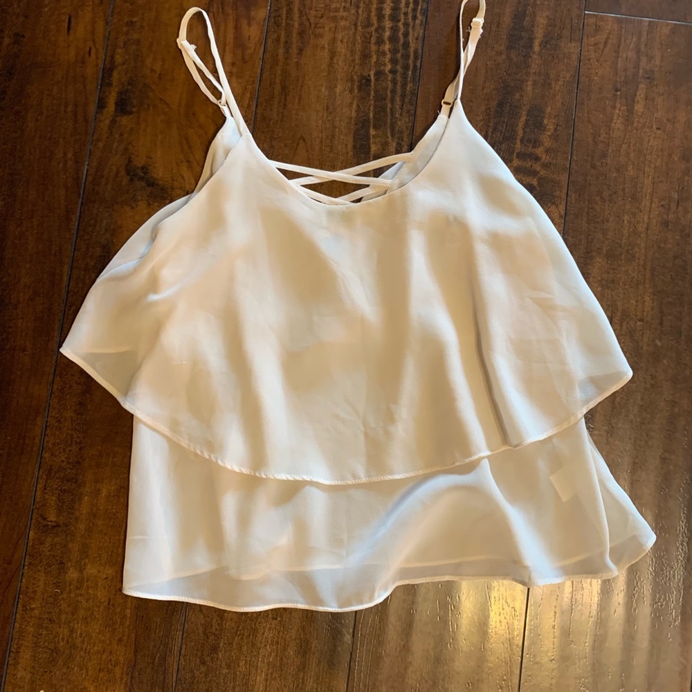 Cream flowy top